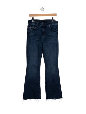 Mother Mid-Rise Wide Leg Jeans
