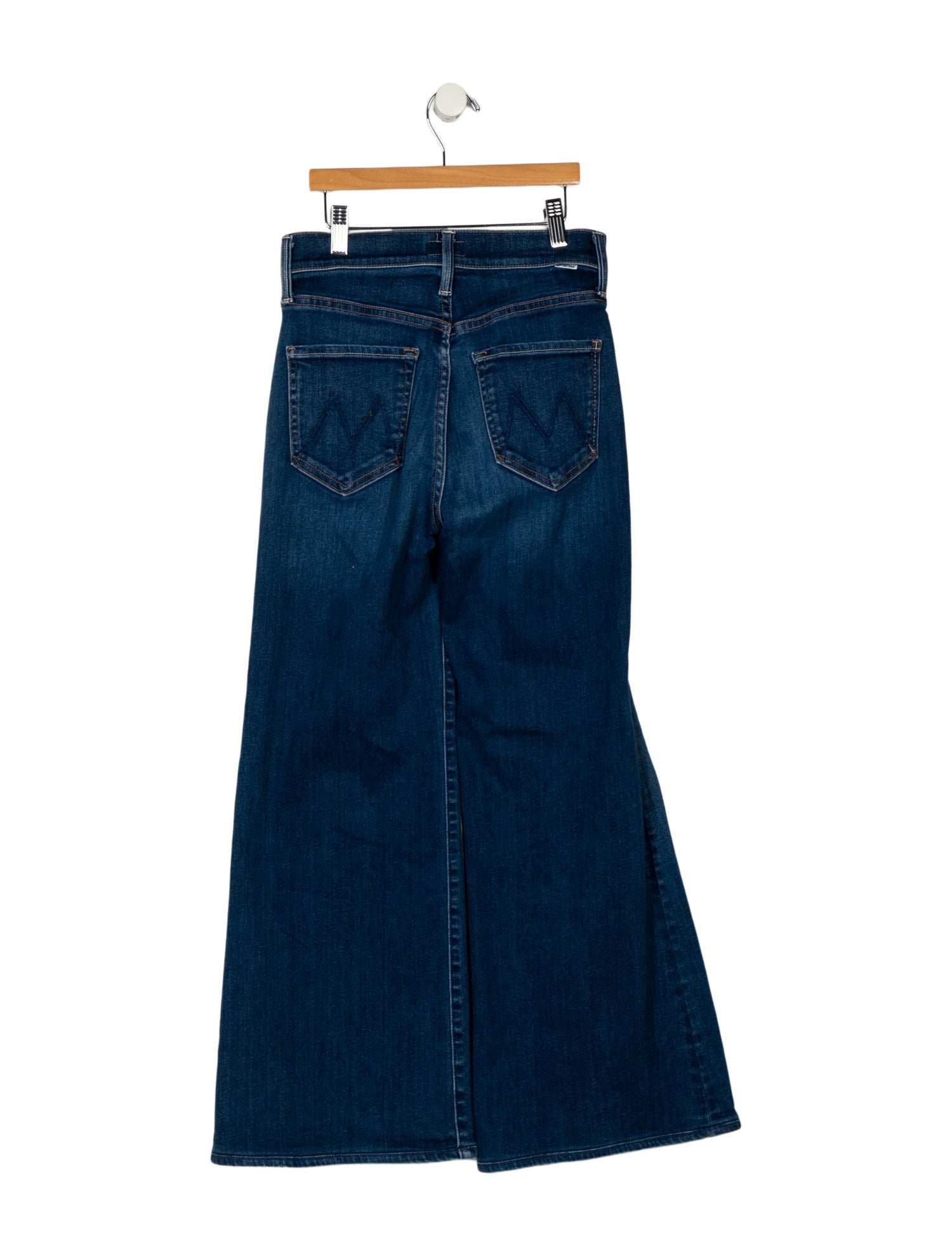 Mother Mid-Rise Wide Leg Jeans