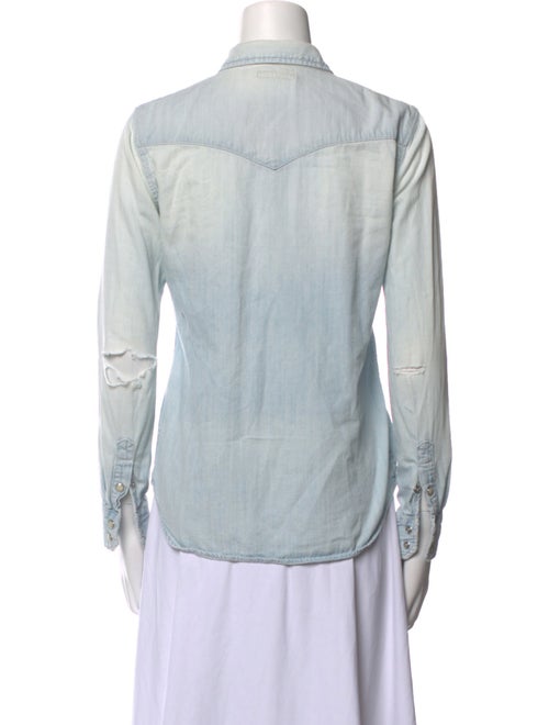 Mother Long Sleeve Button-Up Top