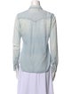 Mother Long Sleeve Button-Up Top