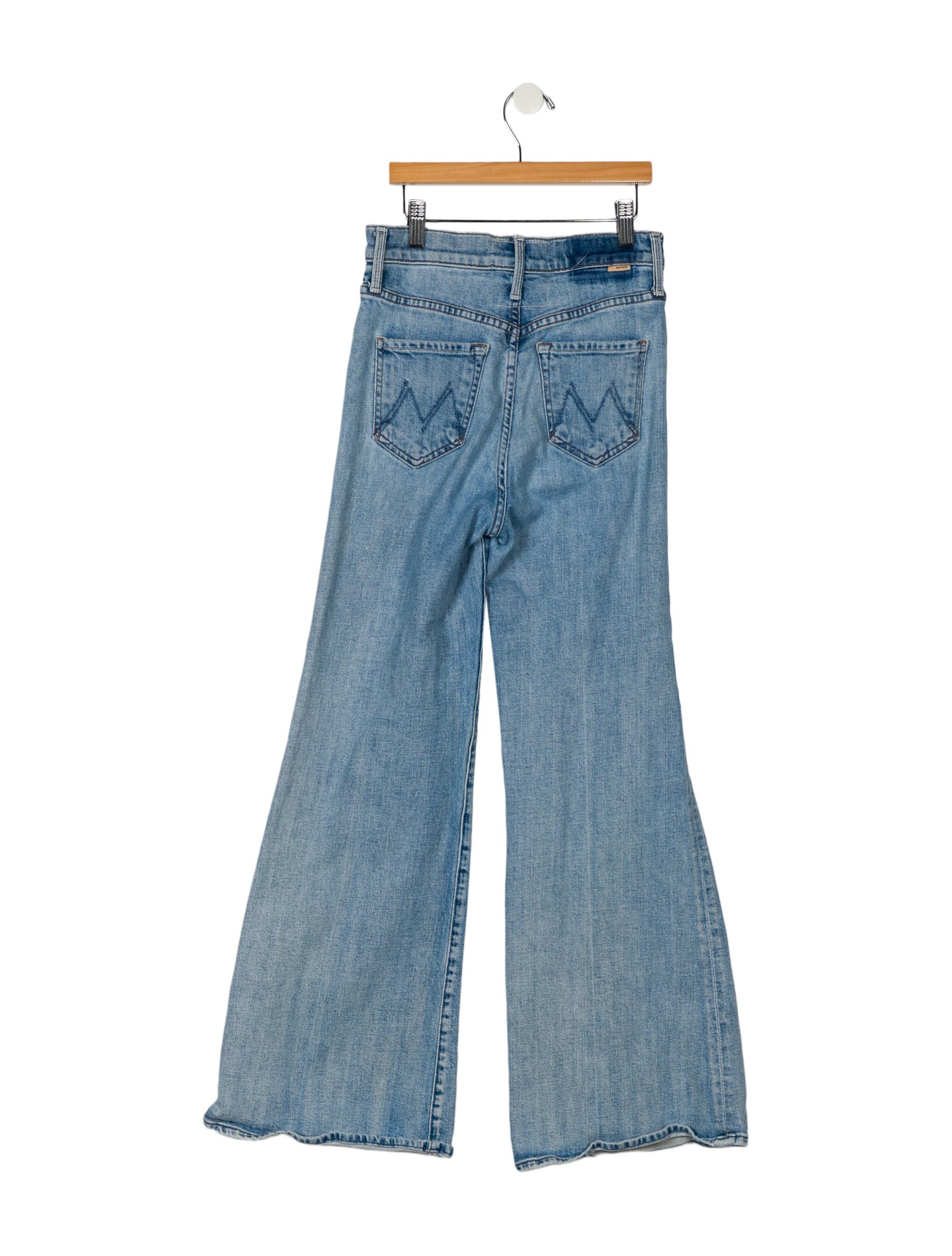 Mother Mid-Rise Wide Leg Jeans