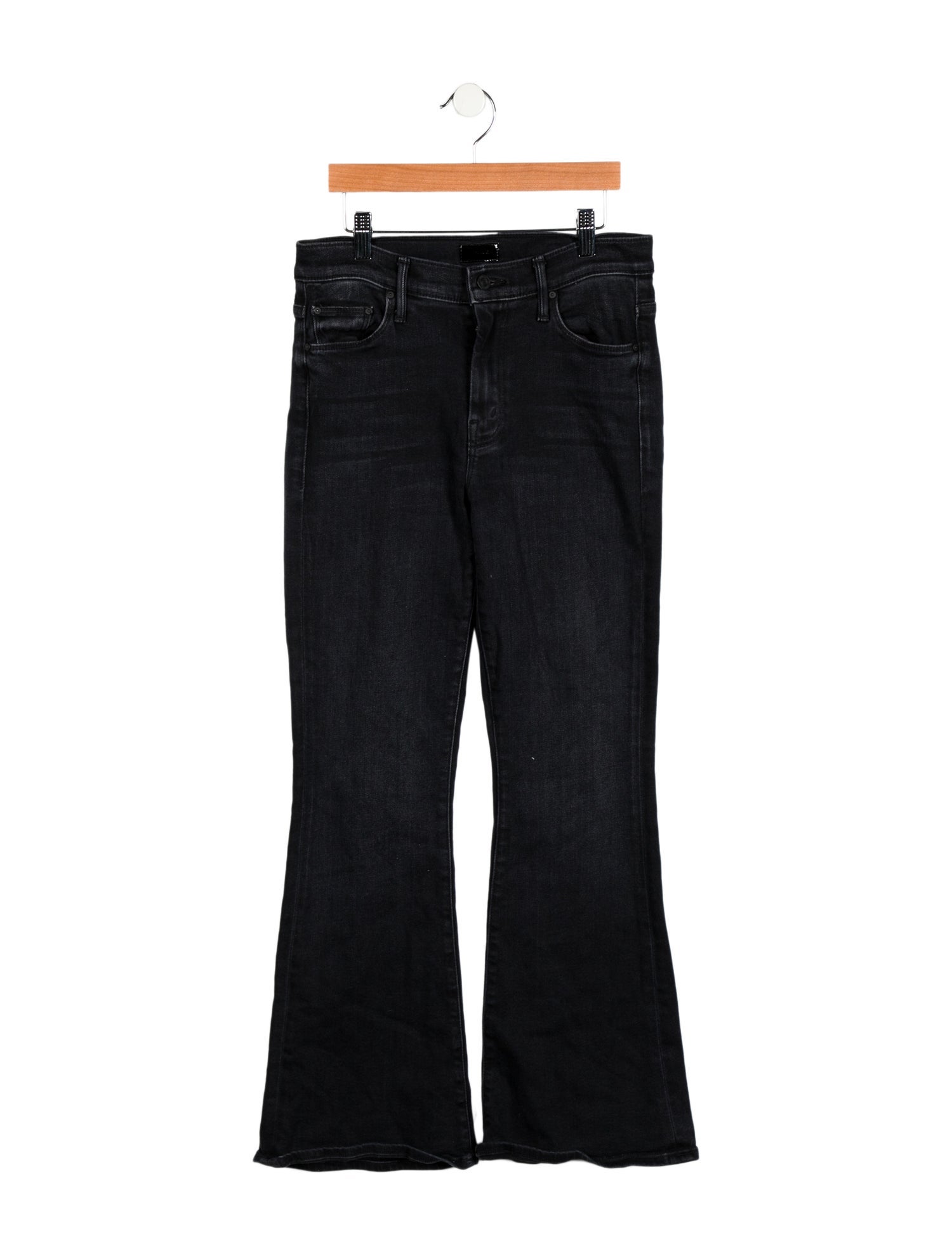 Mother Mid-Rise Wide Leg Jeans