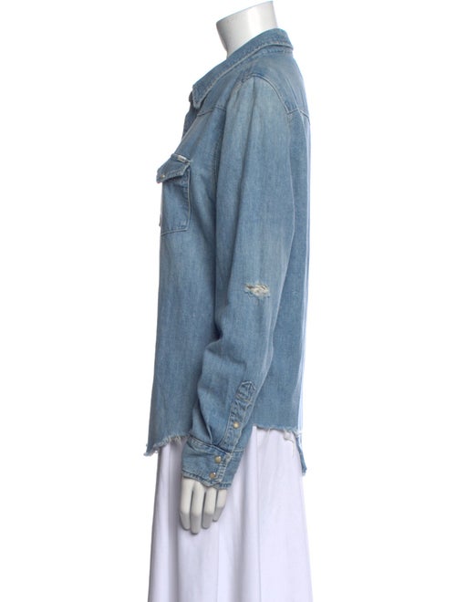 Mother Long Sleeve Button-Up Top