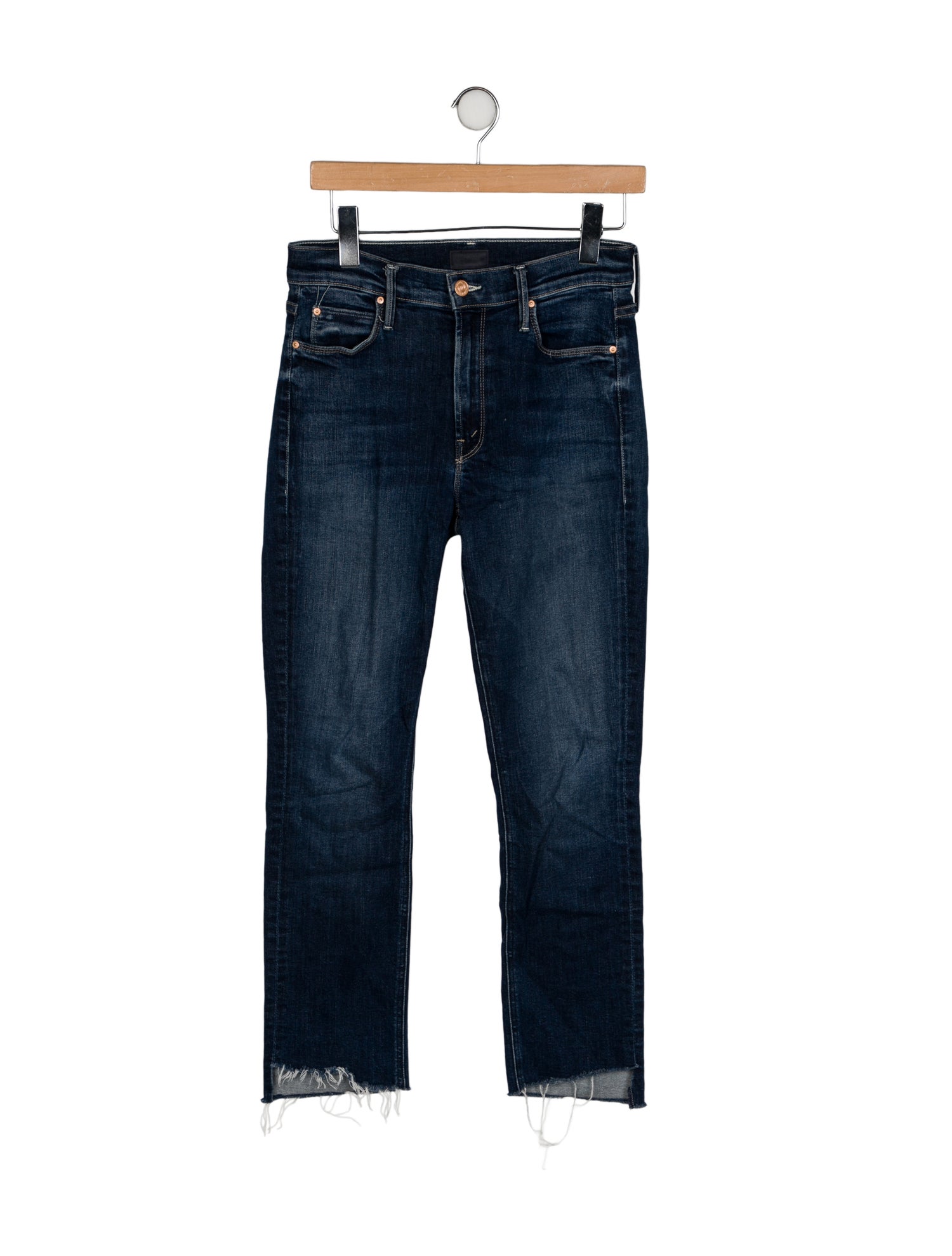 Mother Mid-Rise Straight Leg Jeans