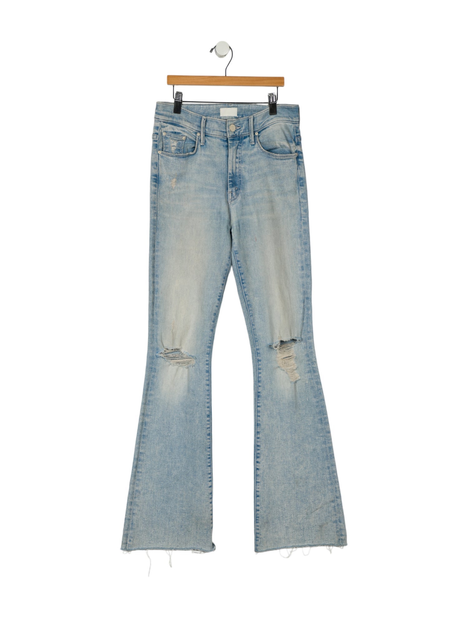 Mother Mid-Rise Wide Leg Jeans