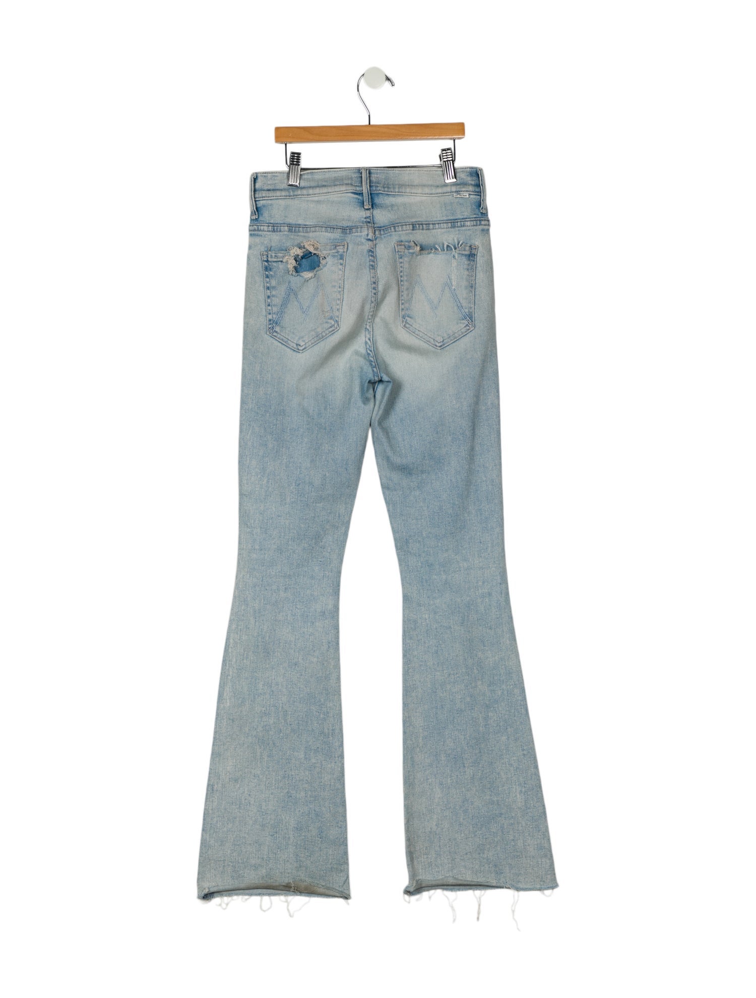 Mother Mid-Rise Wide Leg Jeans