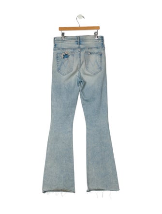 Mother Mid-Rise Wide Leg Jeans
