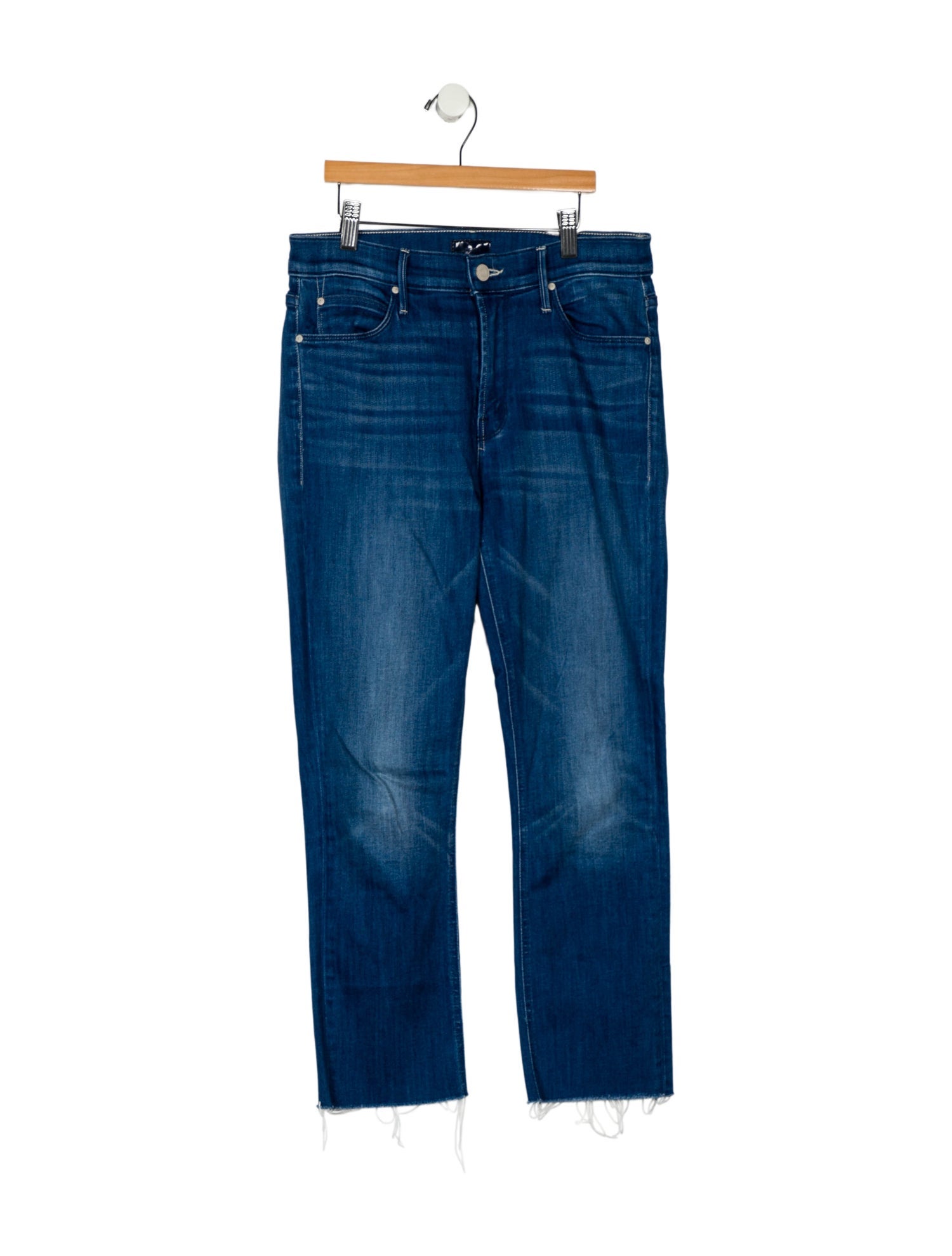 Mother Mid-Rise Straight Leg Jeans