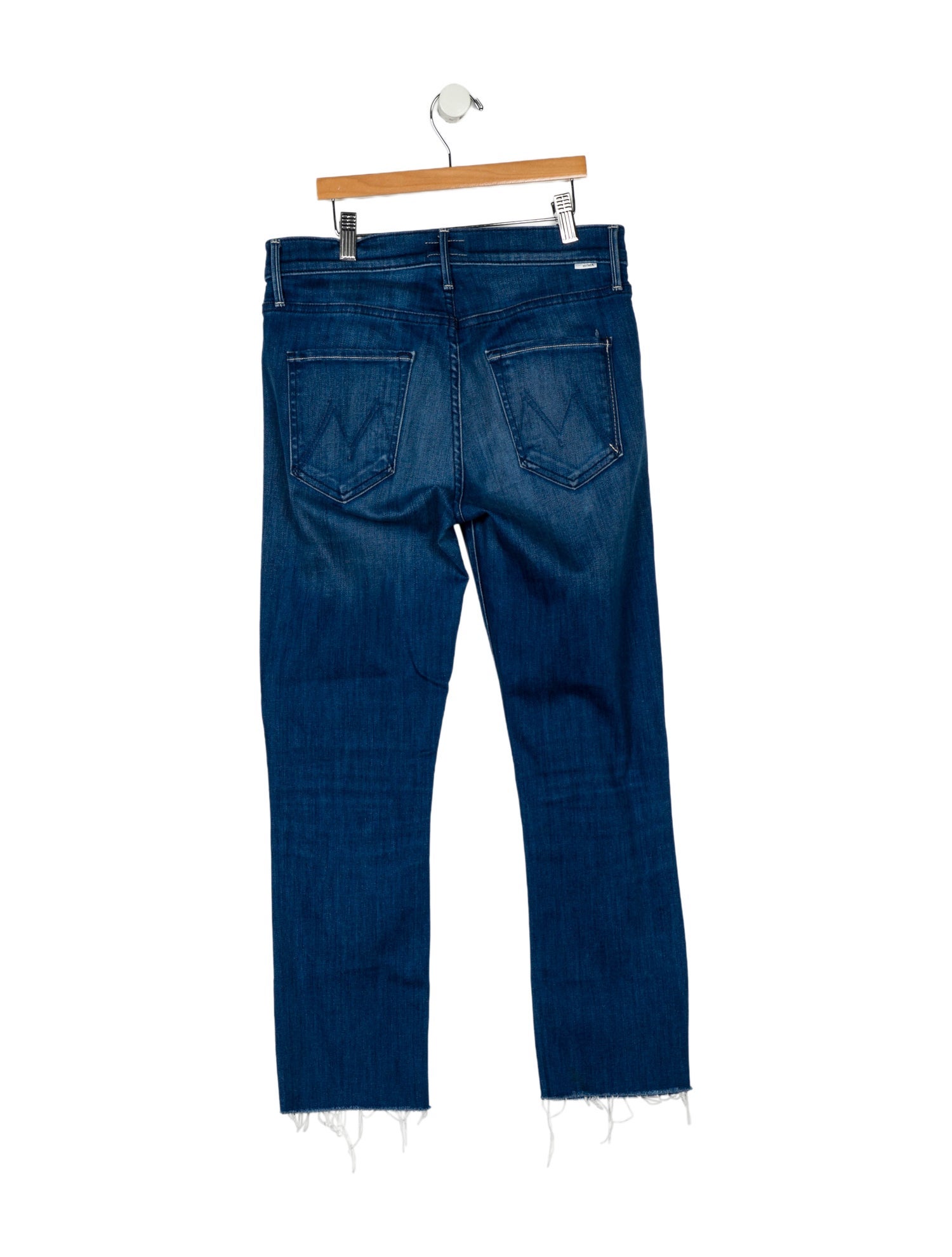 Mother Mid-Rise Straight Leg Jeans
