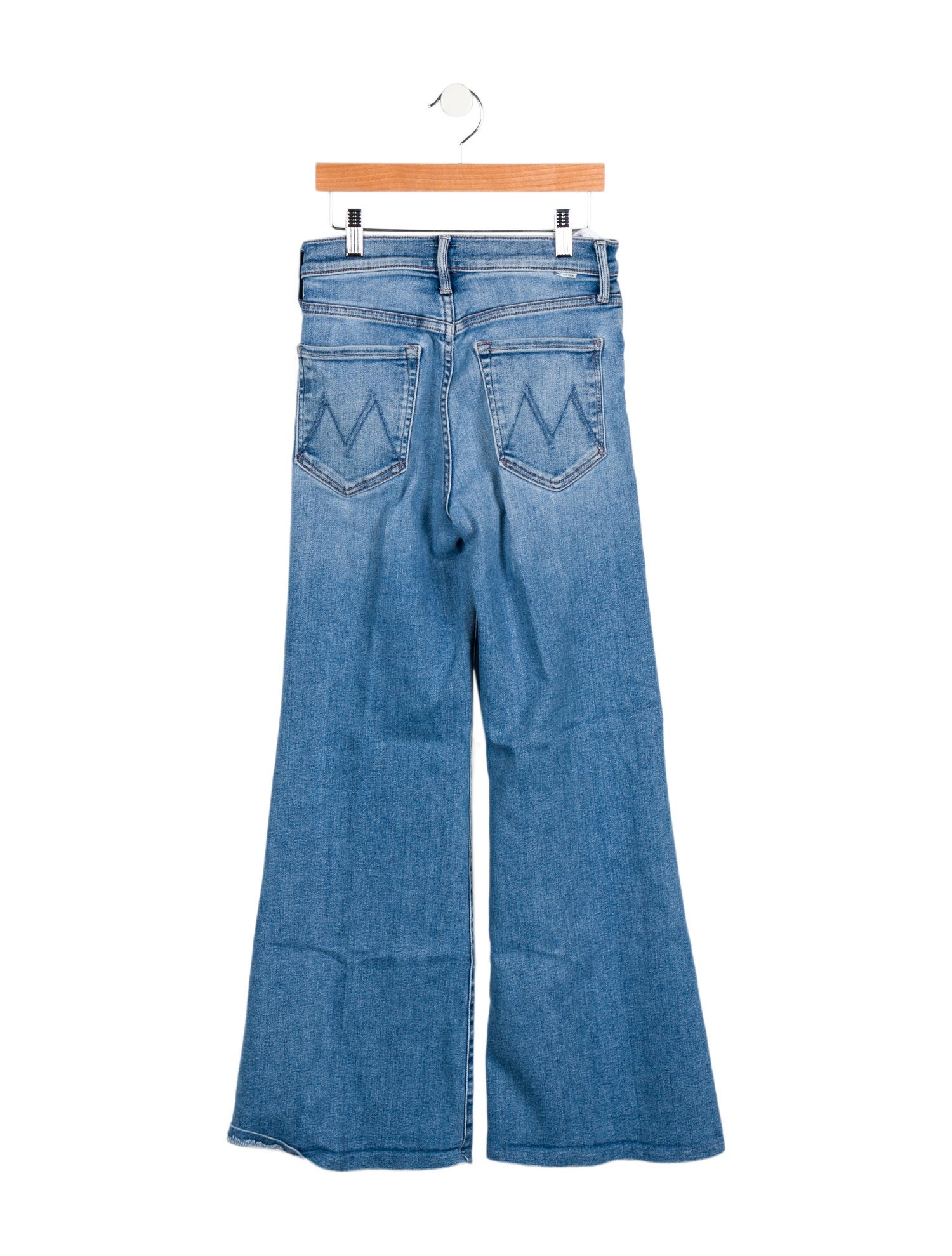 Mother Mid-Rise Wide Leg Jeans