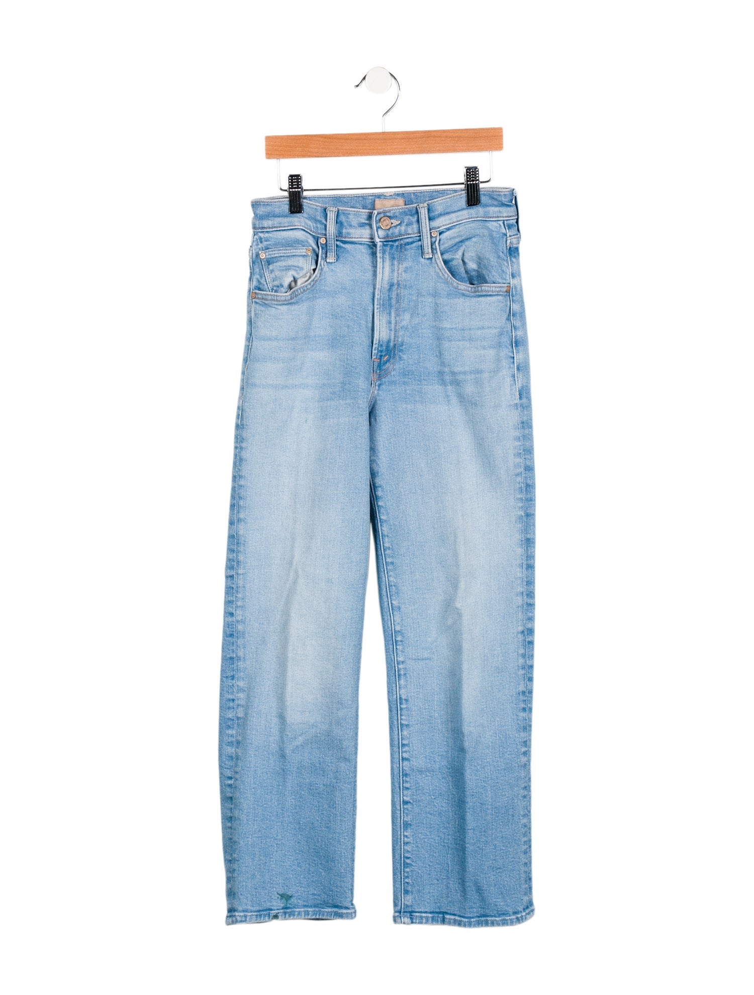 Mother Mid-Rise Straight Leg Jeans