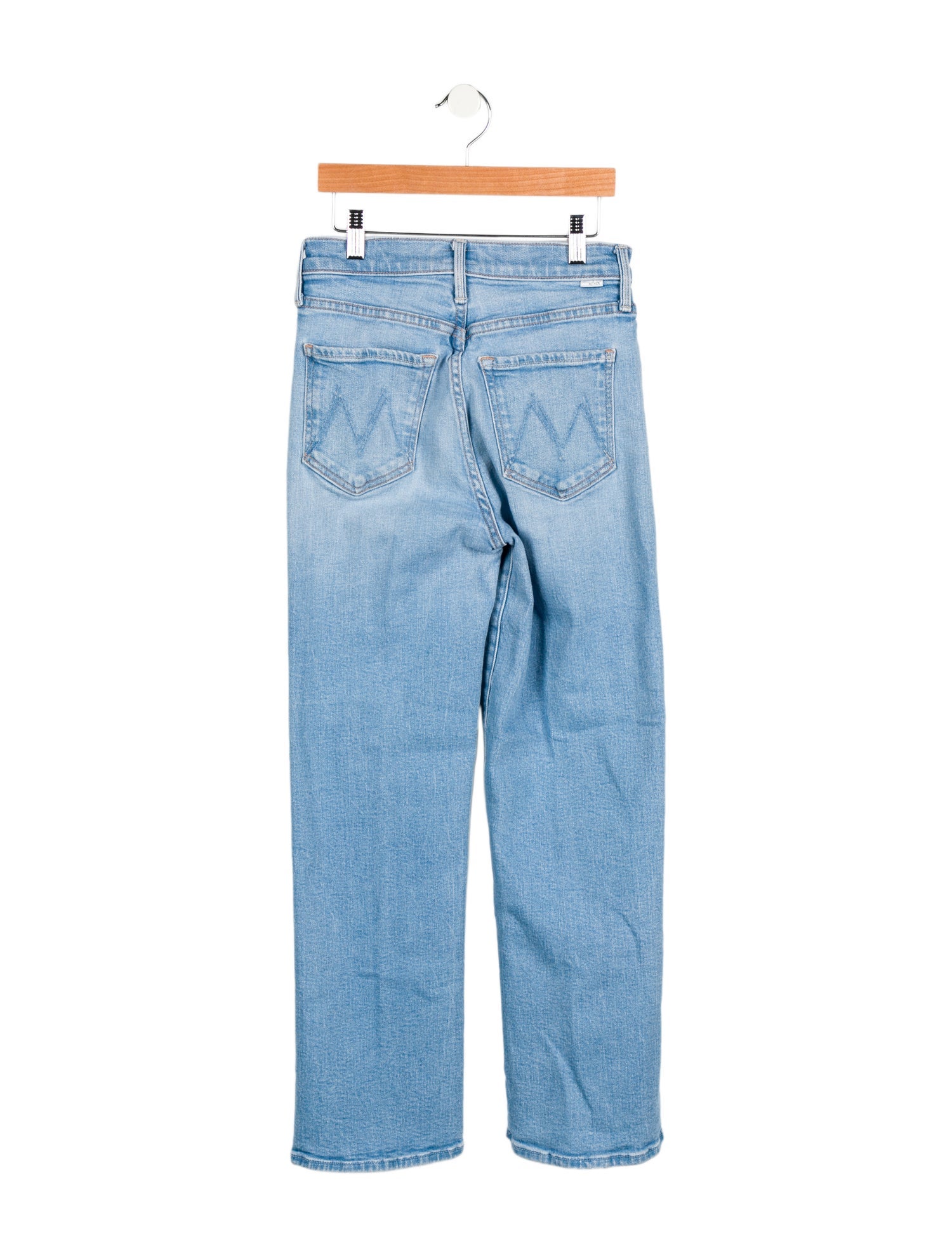 Mother Mid-Rise Straight Leg Jeans
