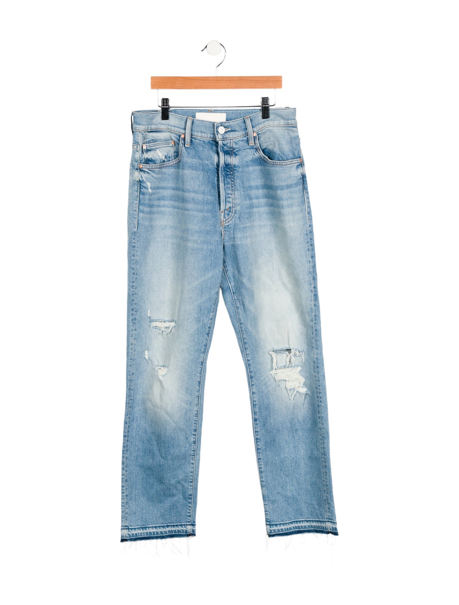 Mother High-Rise Straight Leg Jeans