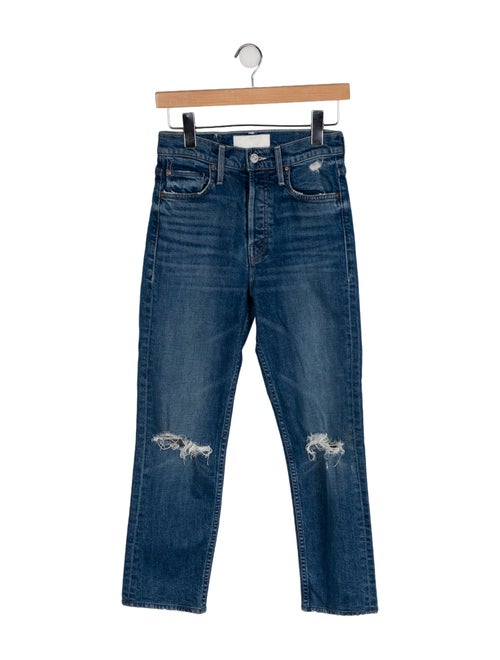 Mother Mid-Rise Straight Leg Jeans
