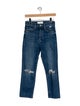 Mother Mid-Rise Straight Leg Jeans