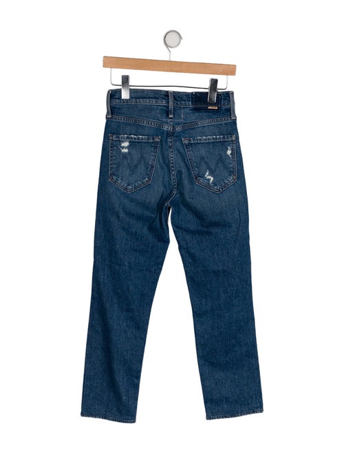 Mother Mid-Rise Straight Leg Jeans