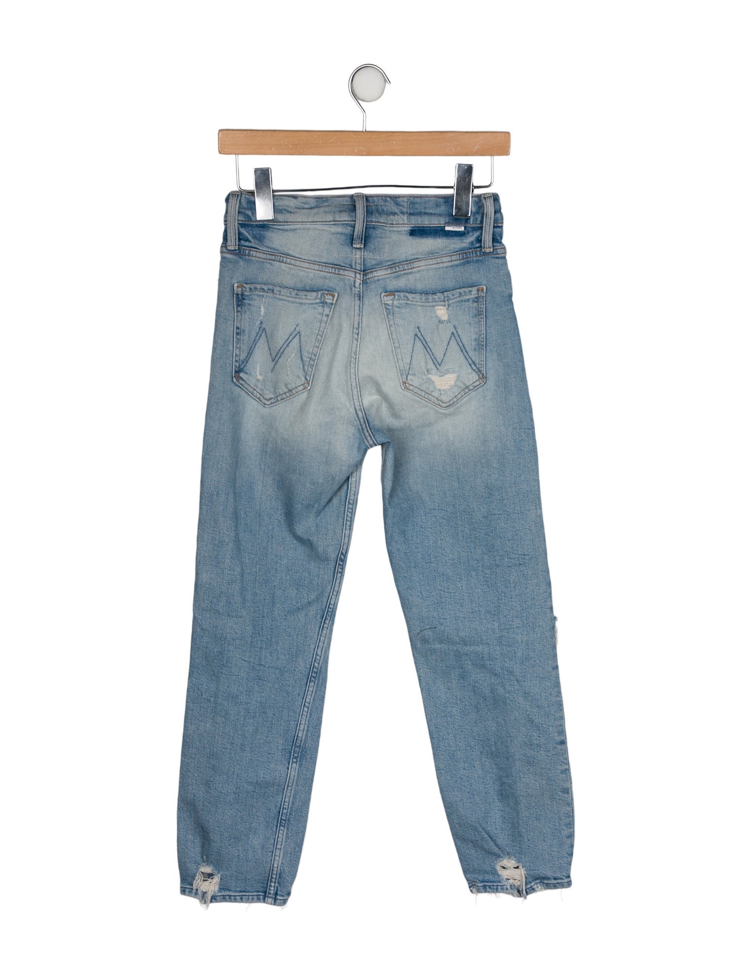 Mother Mid-Rise Straight Leg Jeans