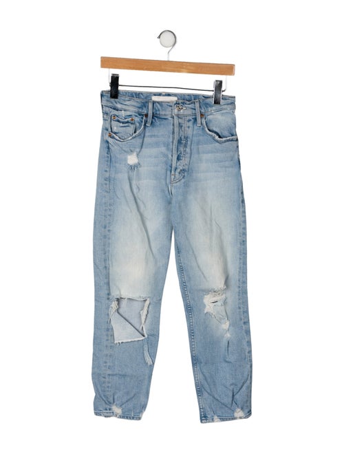 Mother Mid-Rise Straight Leg Jeans