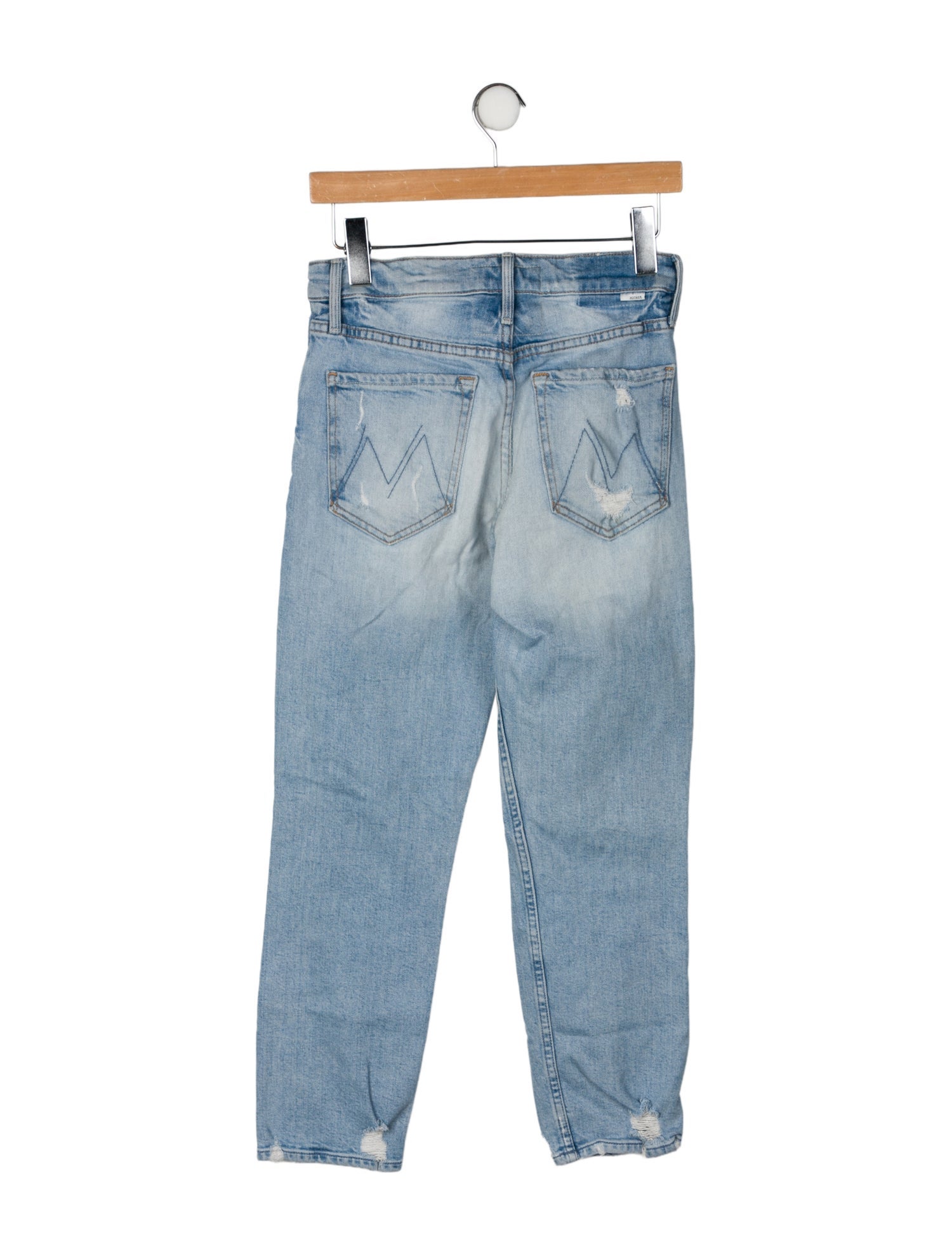 Mother Mid-Rise Straight Leg Jeans