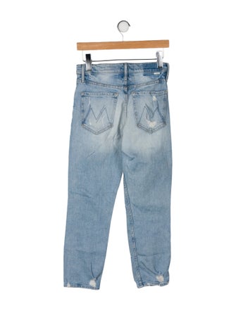 Mother Mid-Rise Straight Leg Jeans