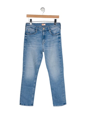 Mother Mid-Rise Straight Leg Jeans