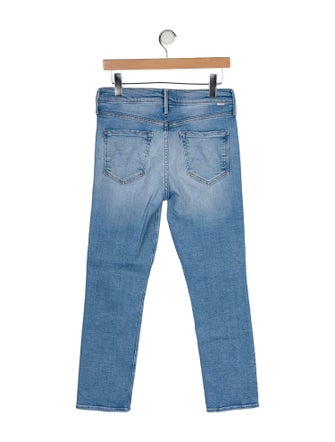 Mother Mid-Rise Straight Leg Jeans