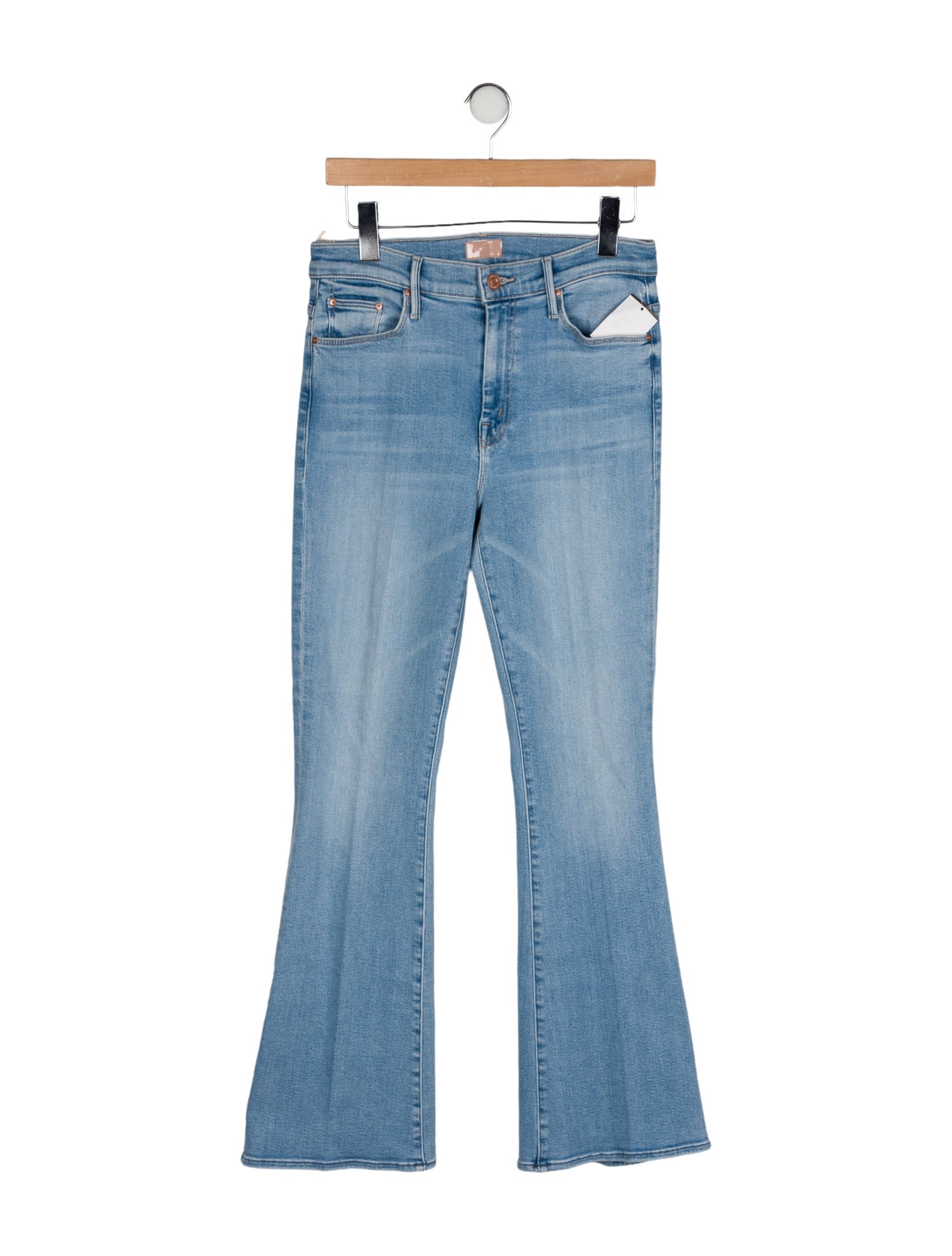 Mother Mid-Rise Wide Leg Jeans