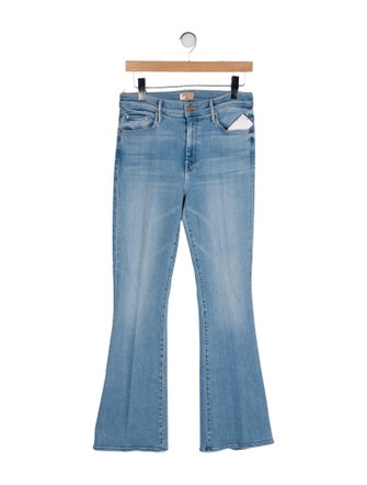 Mother Mid-Rise Wide Leg Jeans