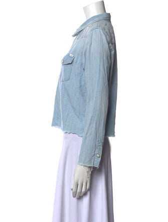 Mother Long Sleeve Button-Up Top