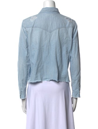 Mother Long Sleeve Button-Up Top