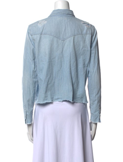 Mother Long Sleeve Button-Up Top