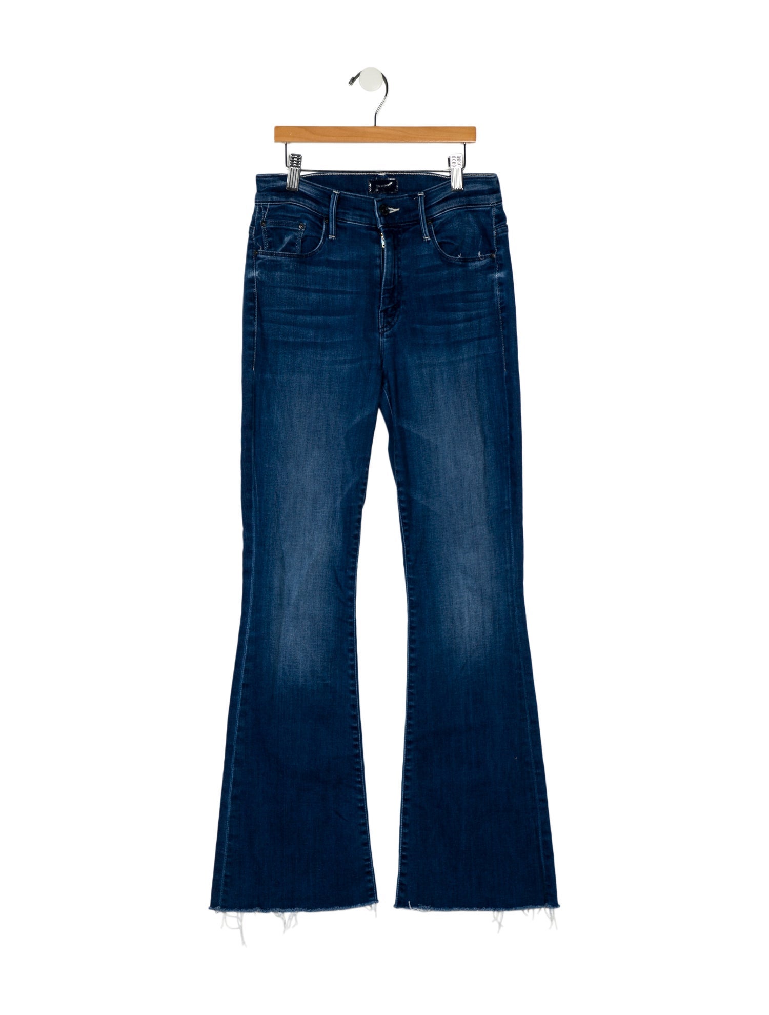 Mother Mid-Rise Wide Leg Jeans