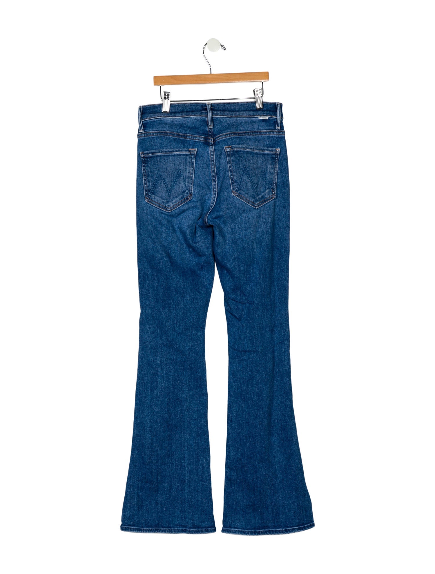 Mother Mid-Rise Wide Leg Jeans