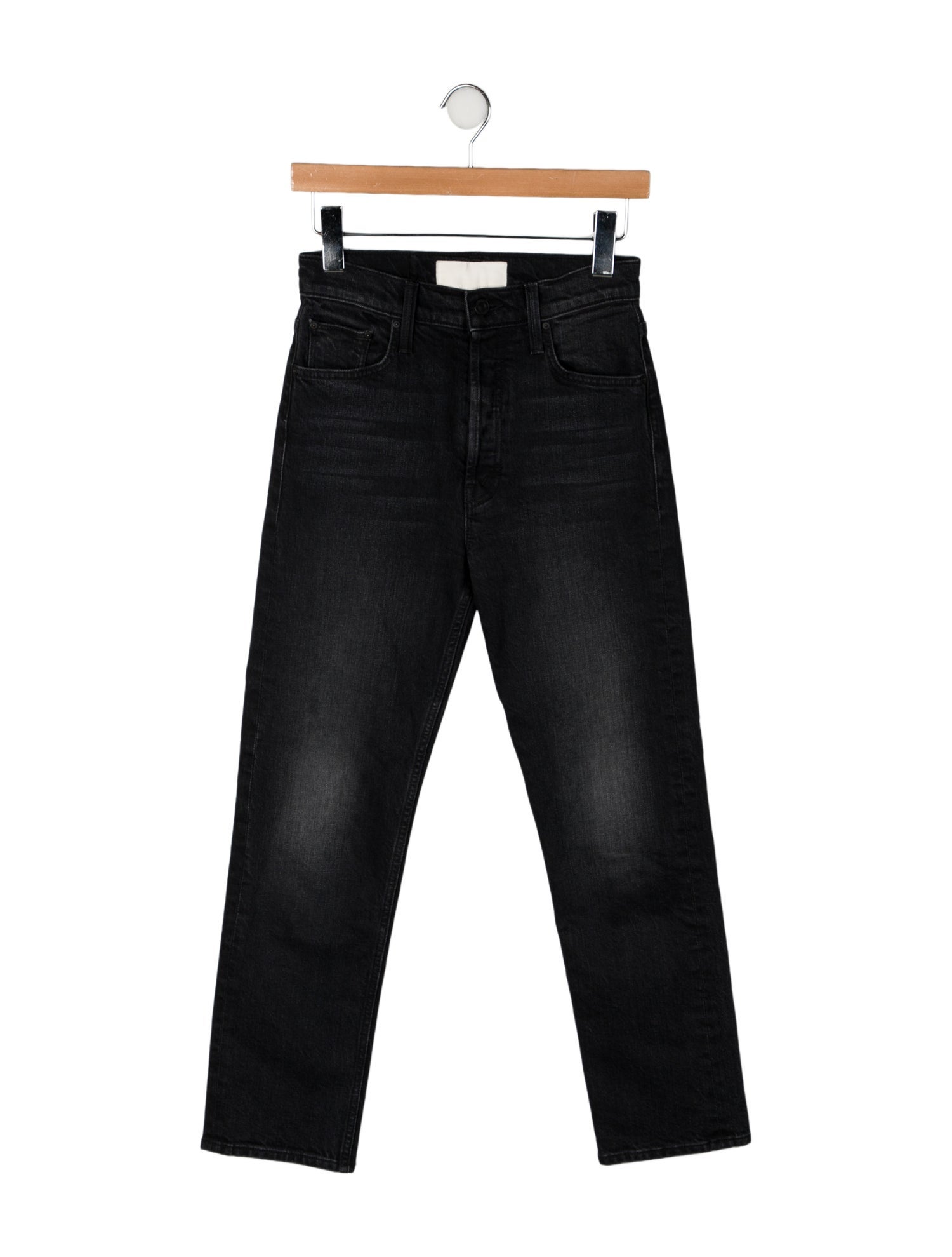 Mother Mid-Rise Straight Leg Jeans