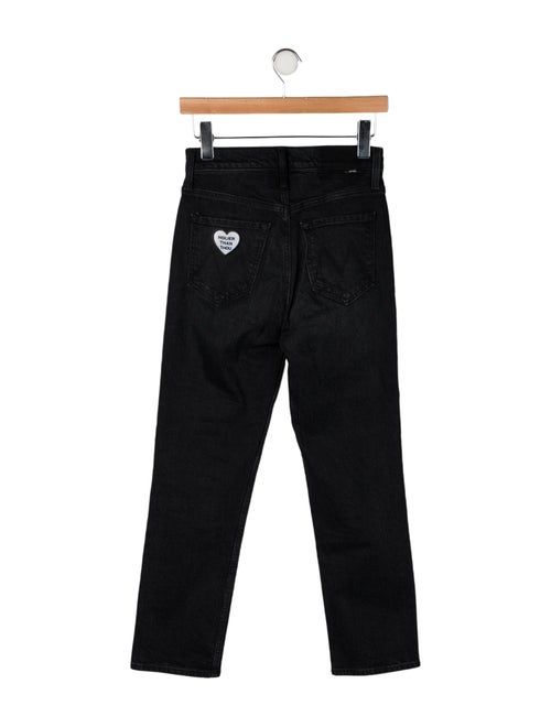 Mother Mid-Rise Straight Leg Jeans