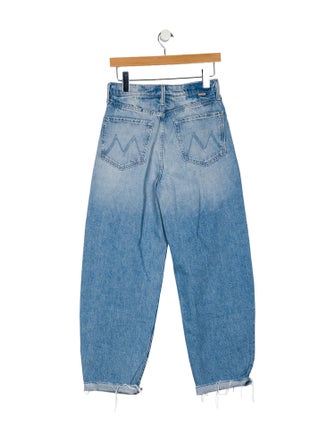 Mother High-Rise Straight Leg Jeans