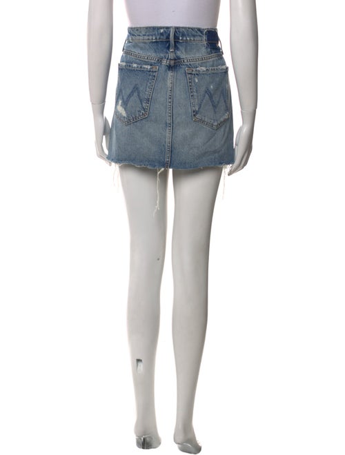 Mother Distressed Accents Mini Skirt