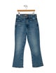 Mother Mid-Rise Straight Leg Jeans