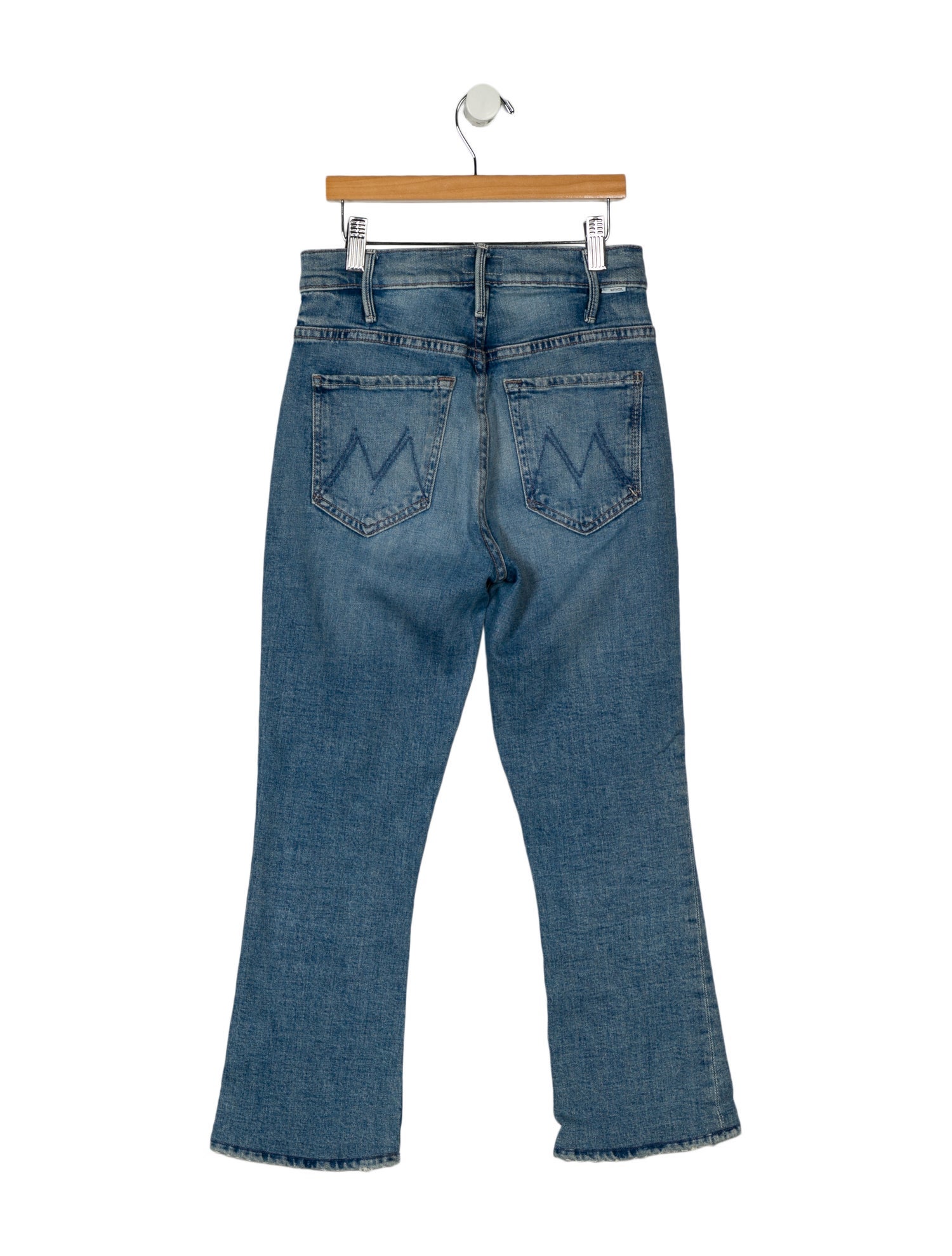 Mother Mid-Rise Straight Leg Jeans