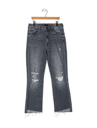 Mother Mid-Rise Straight Leg Jeans