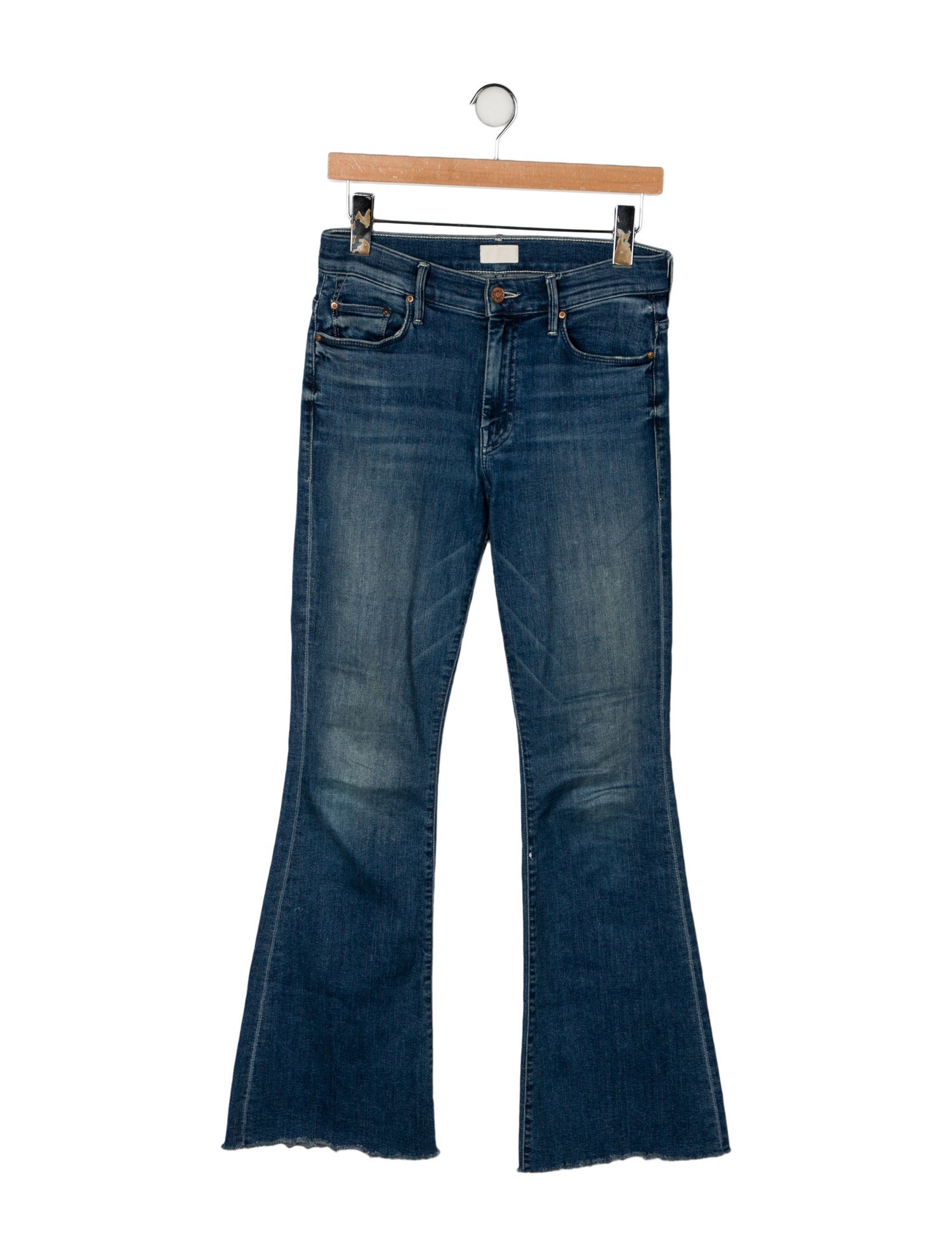 Mother Mid-Rise Wide Leg Jeans