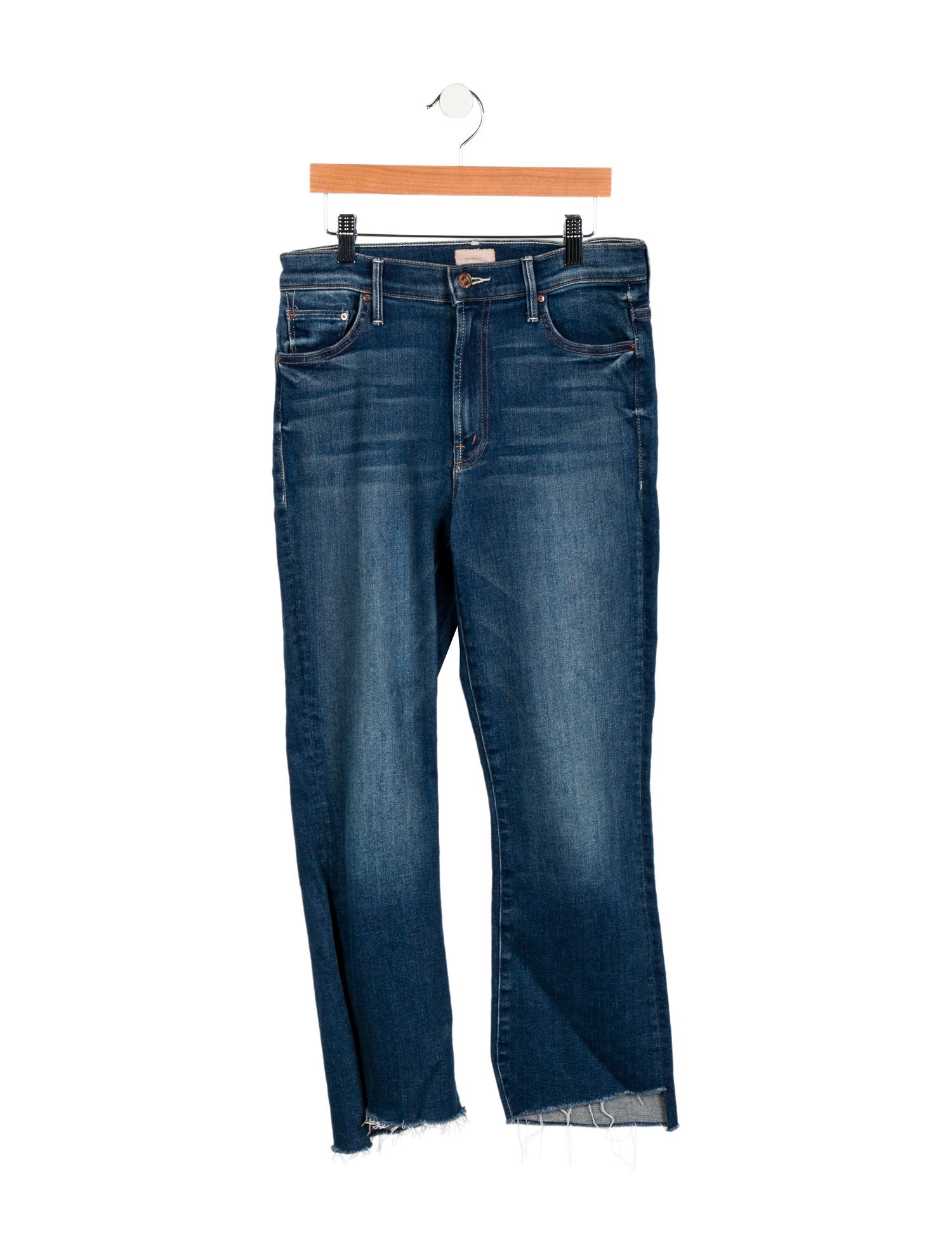 Mother Mid-Rise Straight Leg Jeans