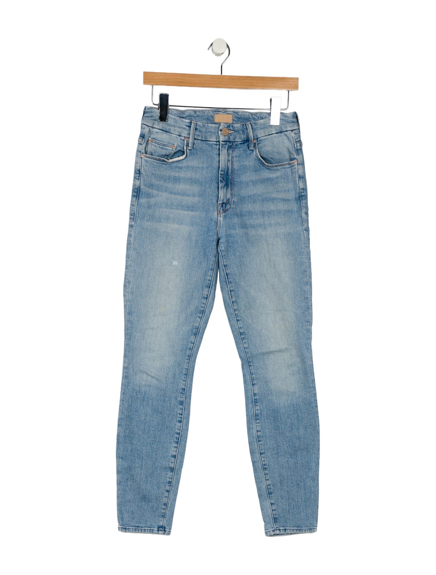 Mother Mid-Rise Skinny Leg Jeans