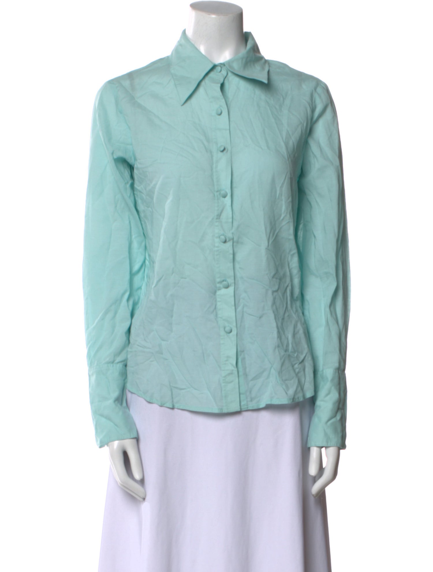 Mother Long Sleeve Button-Up Top