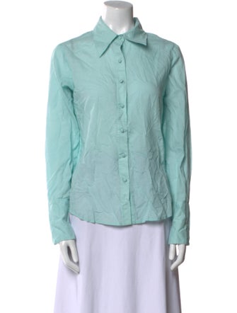 Mother Long Sleeve Button-Up Top