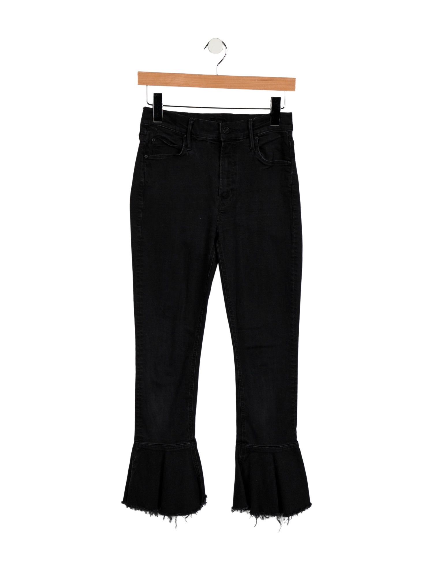 Mother Mid-Rise Wide Leg Jeans