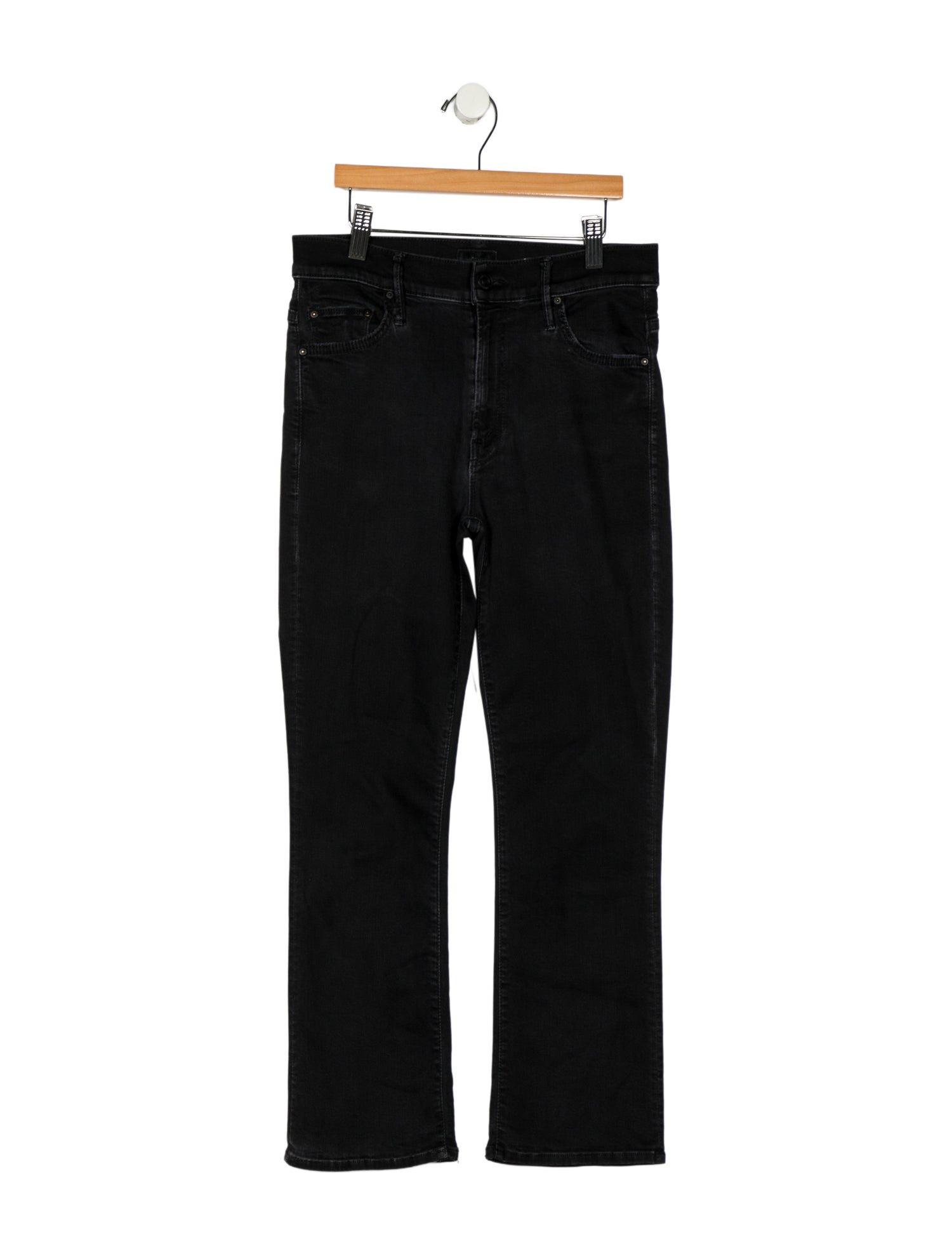 Mother Mid-Rise Straight Leg Jeans
