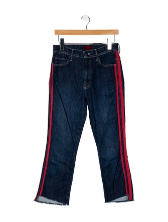 Mother Mid-Rise Straight Leg Jeans