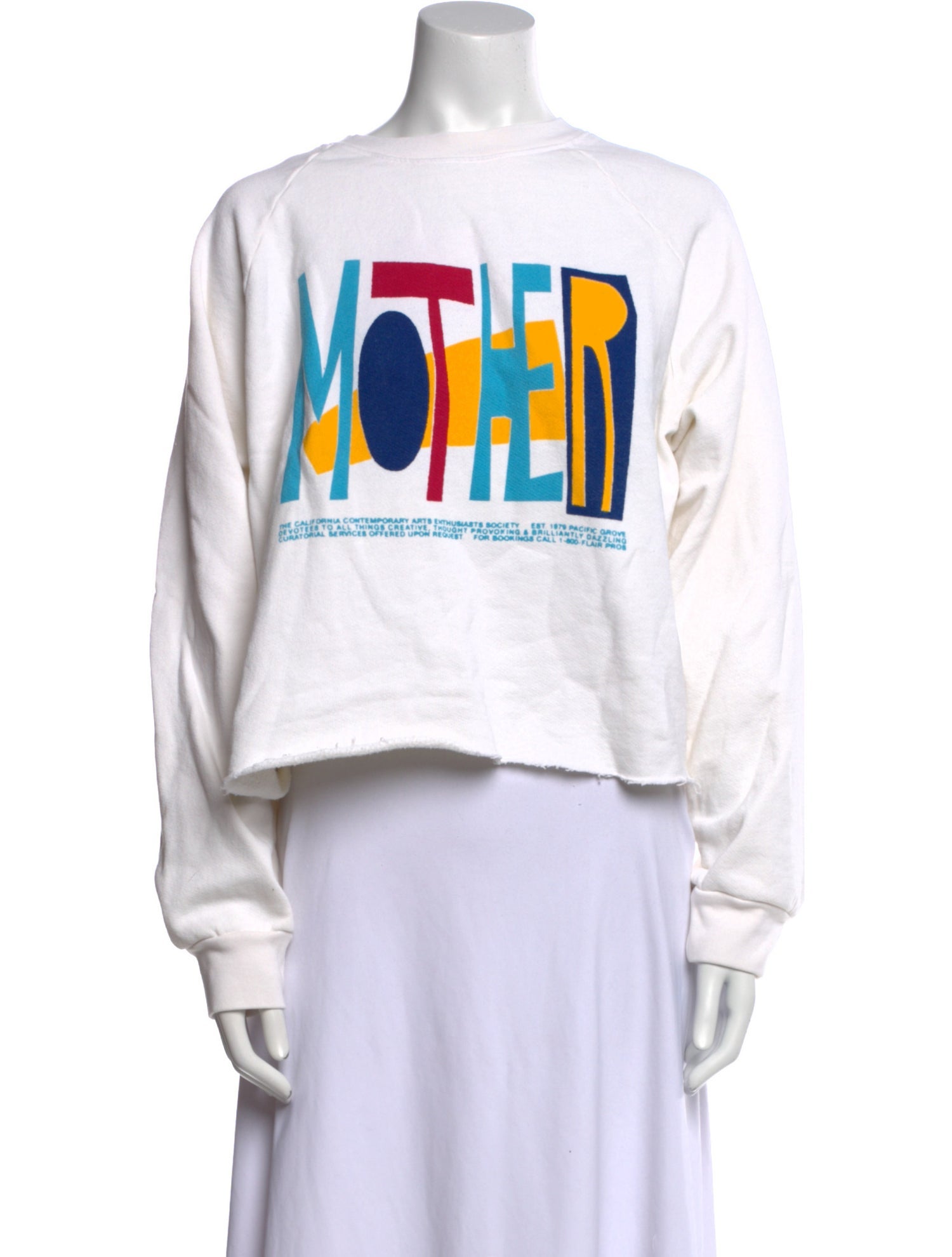 Mother Graphic Print Crew Neck Sweatshirt