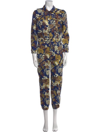 Mother Floral Print Jumpsuit